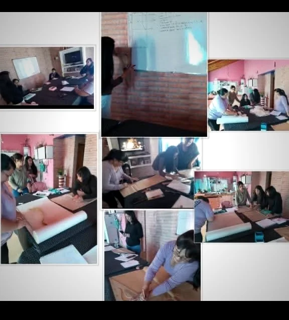 Encuentros del taller de costura en Gastre